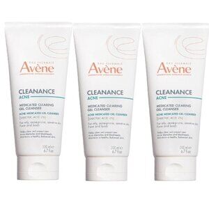 New 3 Pack Avene Cleanance Clearing Gel Cleanser 6.7 oz each Face Body Acne
